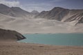 White Sands Lake, the Karakoram Highway, ChinaÃÂ¢Ã¢âÂ¬Ã¢âÂ¢s Xinjiang region. Royalty Free Stock Photo